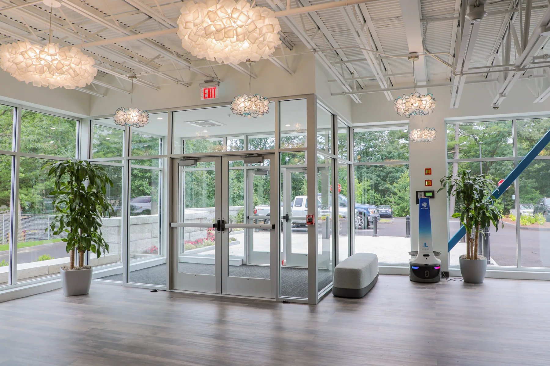 Locus Robotics project entrance photographed for Currie Project Management